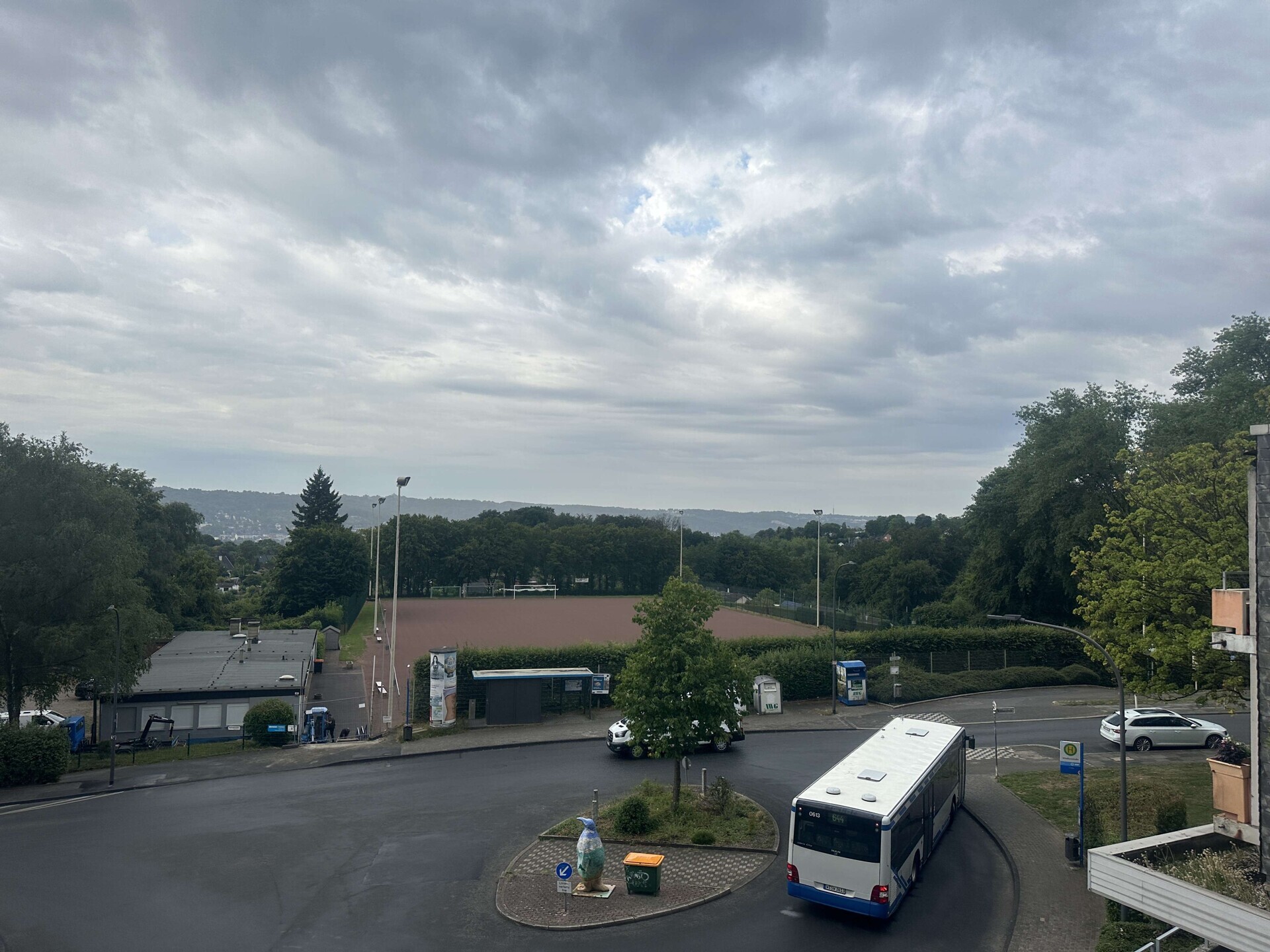 Blick vom Balkon