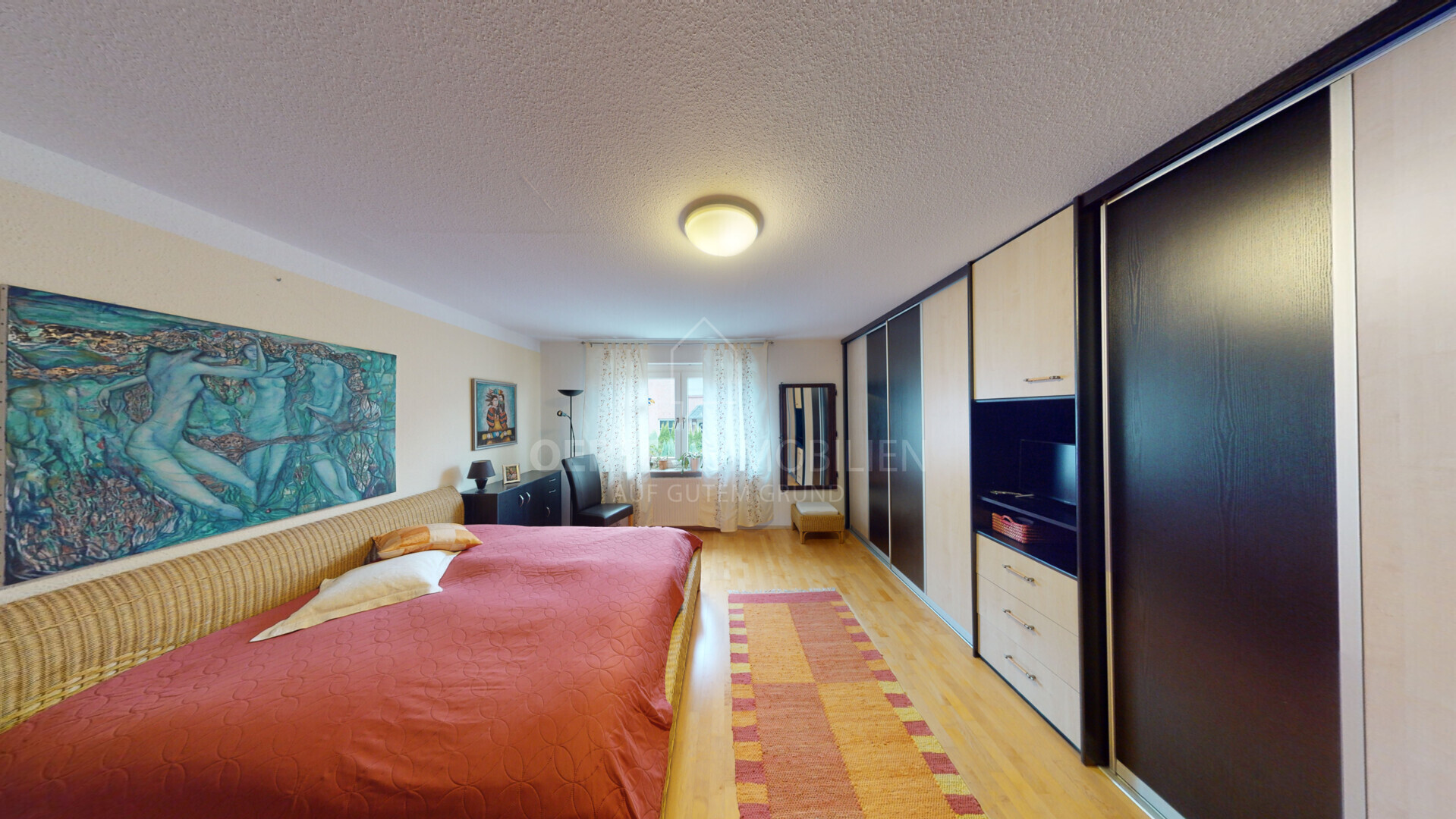Schlafzimmer-Reihenendhaus-Dö