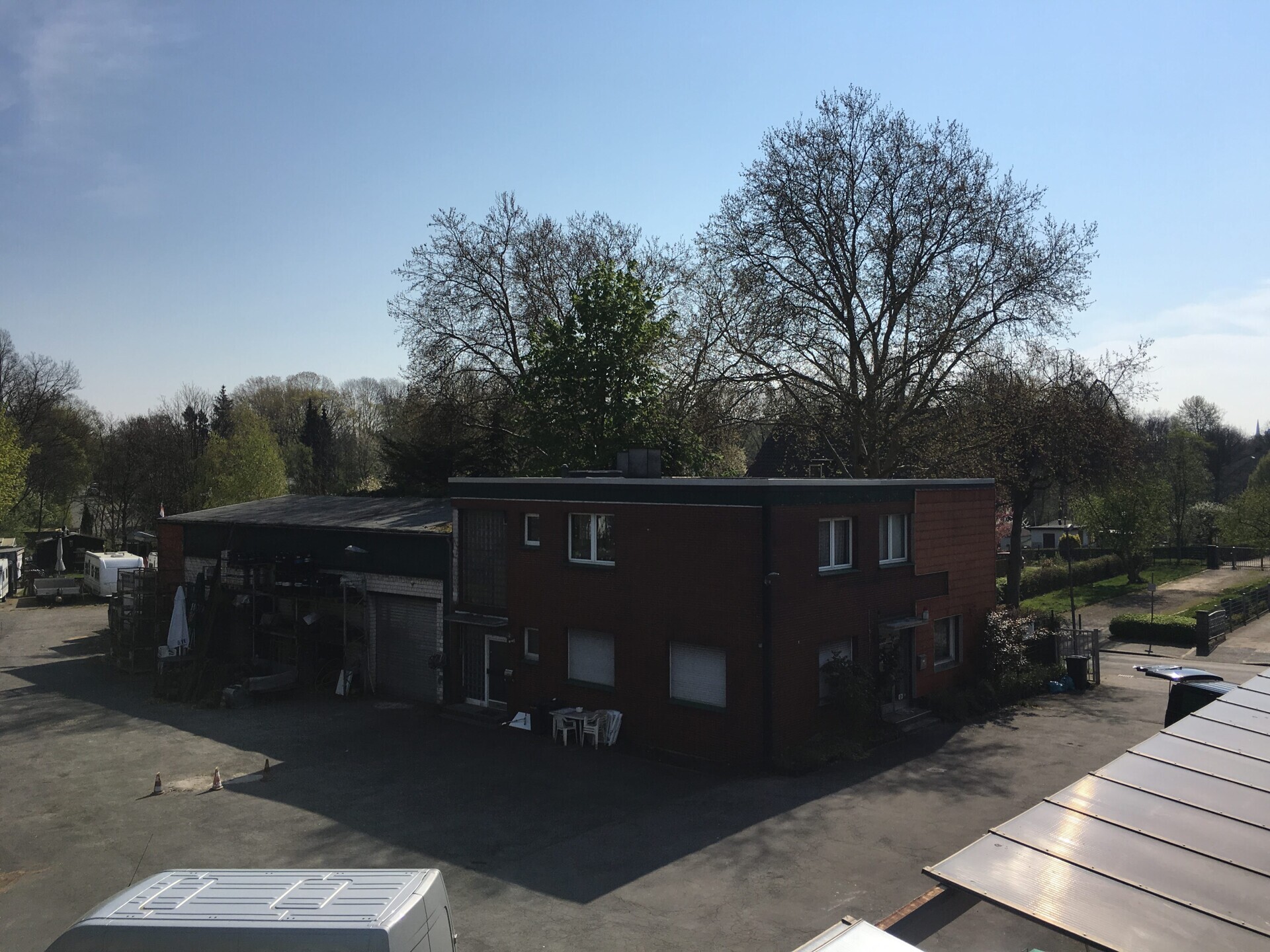 Blick von großer Halle